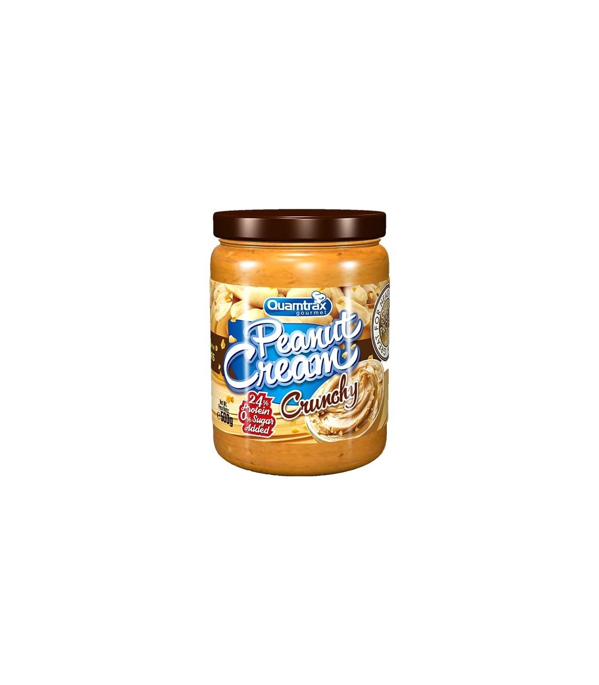 QUAMTRAX CREMA DE CACAHUETE CON TROZOS DE CACAHUETE